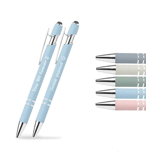 Personalisiertes Stift-Duo Pastel Chrome