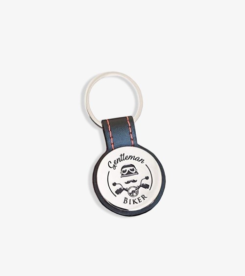 Porte clé Rond Simili Cuir GENTLEMAN BIKER
