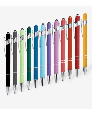 stylos vierges arc-en-ciel avec modèle