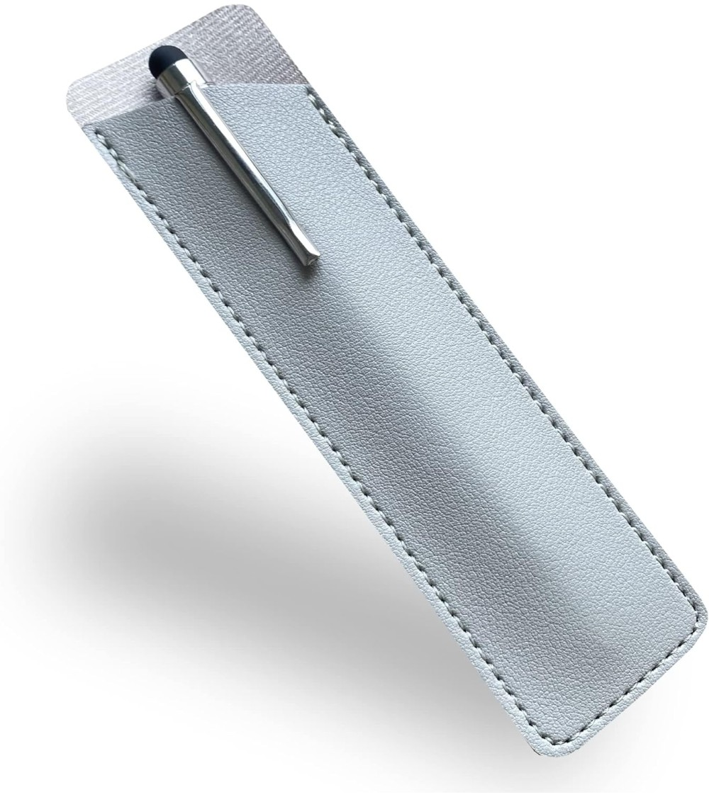 Funda para bolígrafo de piel sintética – Plata
