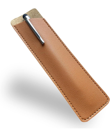 Étui pour stylo en similicuir – Camel