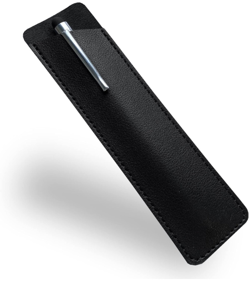 Étui pour stylo en similicuir – Noir