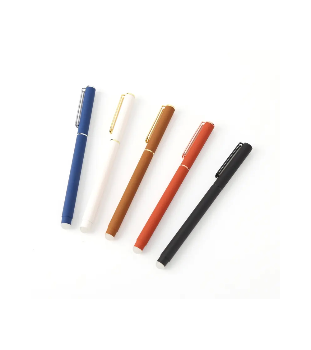 Duo de stylos effaçables de bureau à personnaliser