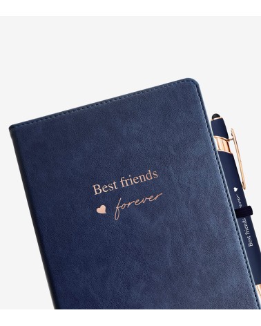 Carnet de notes A5 "Best Friends Forever" et son stylo assorti