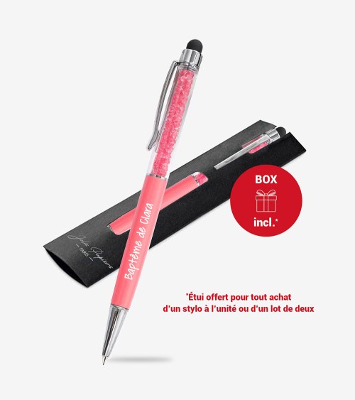 Stylo Personnalisé Corail Cristaux