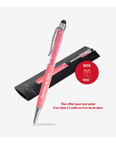 Stylo Personnalisé Corail Cristaux