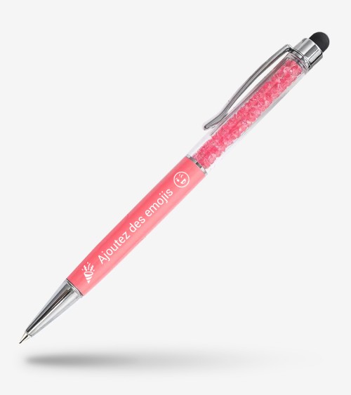 Stylo Personnalisé Corail Cristaux