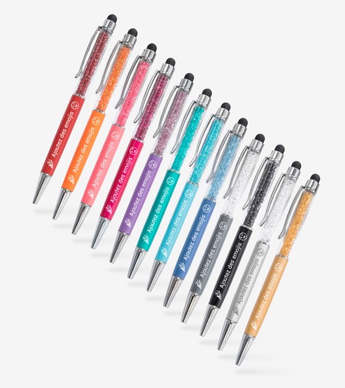 stylos personnalisés arc-en-ciel