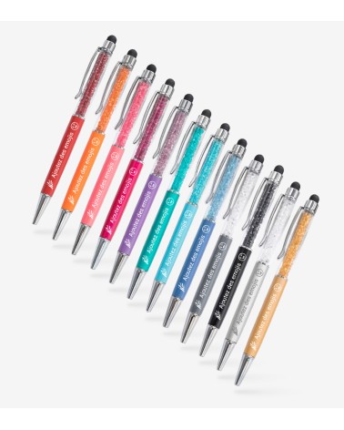 stylos personnalisés arc-en-ciel