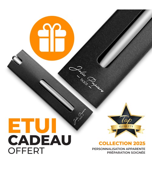 stylo personnalisé pentouch gris métallisé