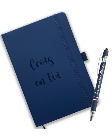 Carnet de Notes A5 avec Stylo Personnalisé Assorti - INSPIRATION