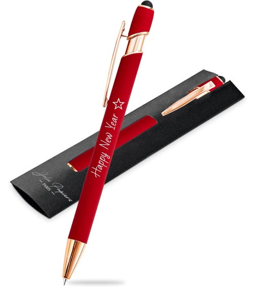 stylos personnalisés rose gold bordeaux