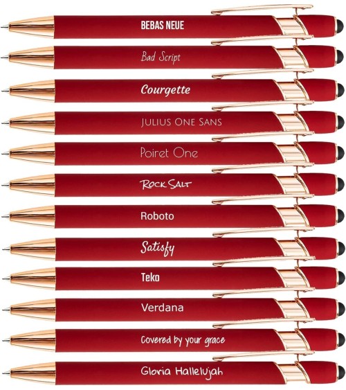 stylos personnalisés rose gold bordeaux