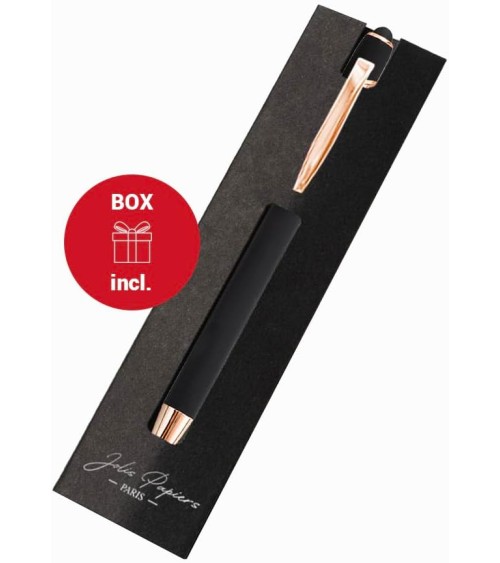 stylo personnalisé rose gold noir
