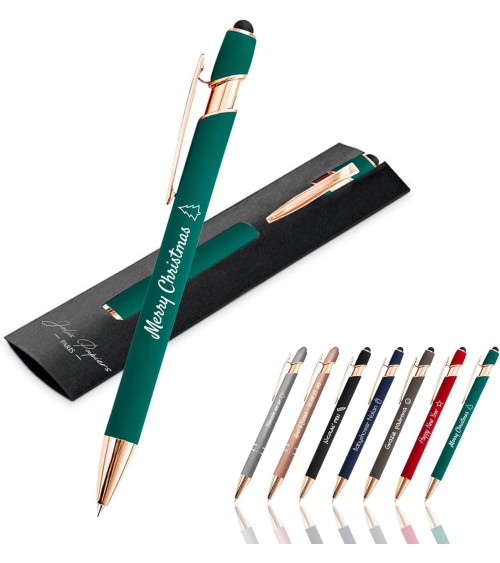 stylos personnalisés rose gold vert