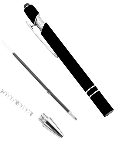 Recharges NOIRES pour Stylos Personnalisés Soft Touch - Lot de 6