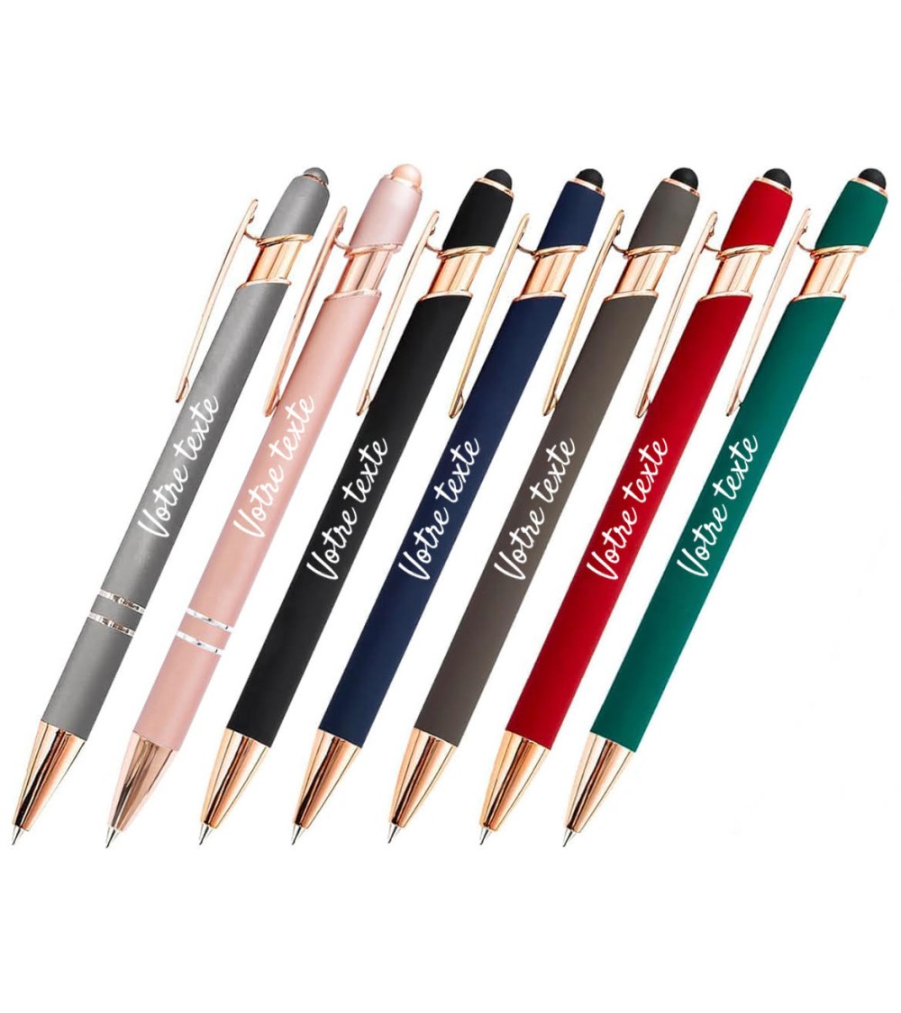 stylos personnalisés rose gold lot