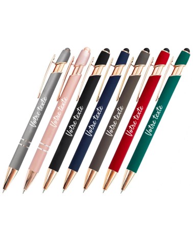stylos personnalisés rose gold lot
