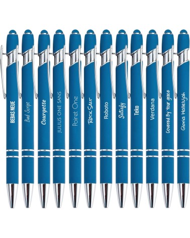 Stylos Personnalisés SOFT TOUCH - CHROME