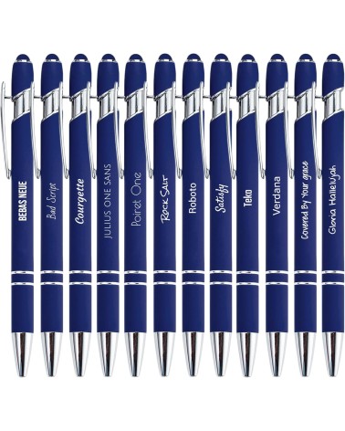 Stylos Personnalisés SOFT TOUCH - CHROME