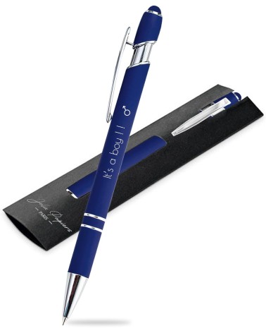 Stylos Personnalisés SOFT TOUCH - CHROME