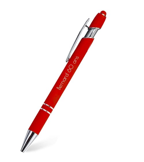 stylos personnalisés soft touch orange