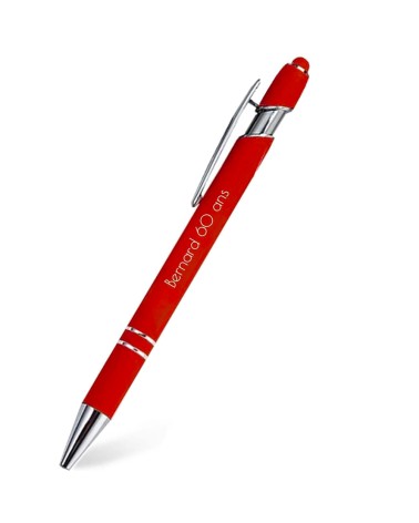 stylos personnalisés soft touch orange