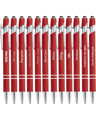 Stylos Personnalisés SOFT TOUCH - CHROME