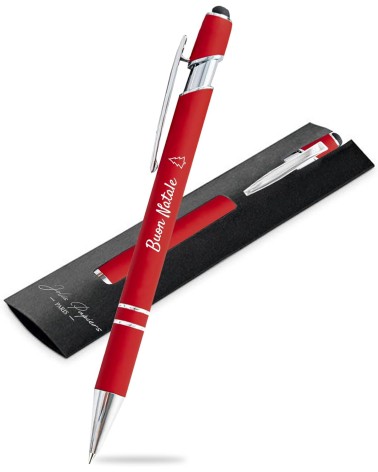 Stylos Personnalisés SOFT TOUCH - CHROME