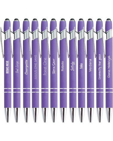 Stylos Personnalisés SOFT TOUCH - CHROME