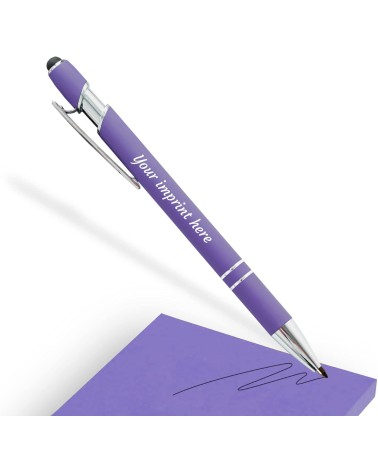 Stylos Personnalisés SOFT TOUCH - CHROME