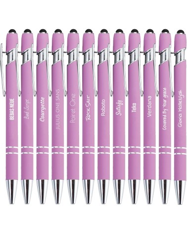 Stylos Personnalisés SOFT TOUCH - CHROME