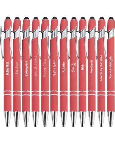 Stylos Personnalisés SOFT TOUCH - CHROME