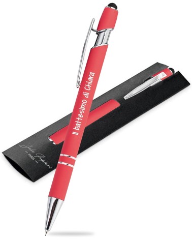 Stylos Personnalisés SOFT TOUCH - CHROME