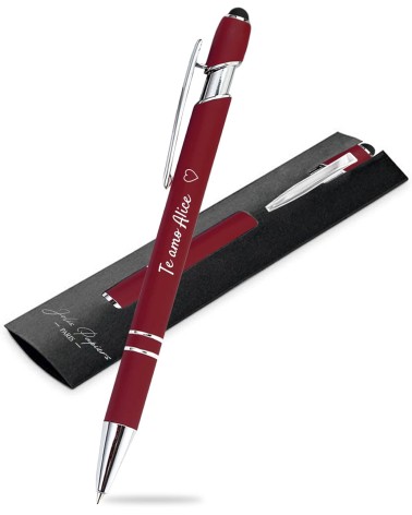 Stylos Personnalisés SOFT TOUCH - CHROME