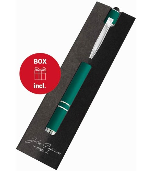 stylos personnalisés soft touch vert