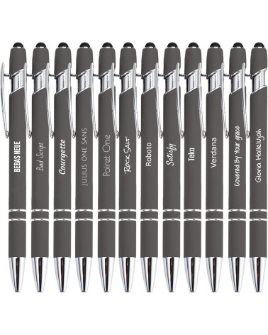 Stylos Personnalisés SOFT TOUCH - CHROME