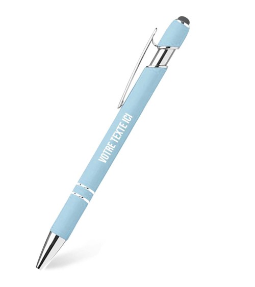stylos personnalisés collection Pastel bleu alpin