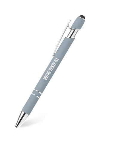 stylos personnalisés pastel gris galet