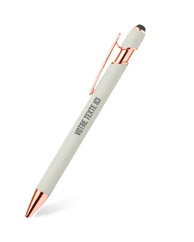 stylos personnalisés pastel craie rose gold