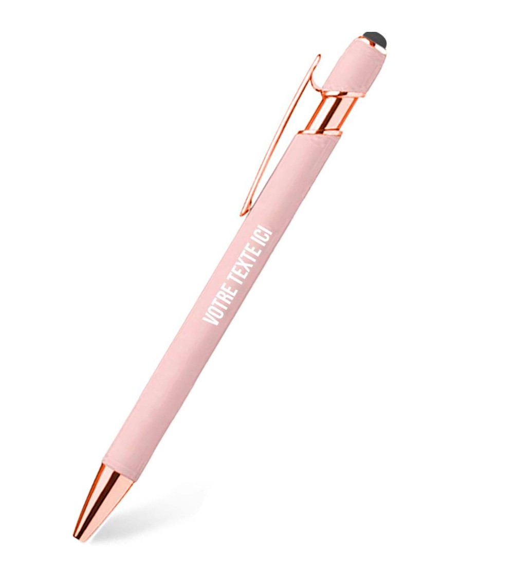 stylos personnalisés rose pastel rose gold