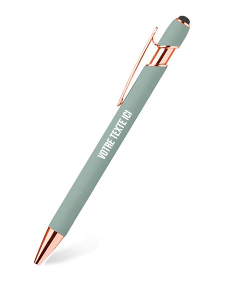 stylos personnalisés pastel vert d'eau
