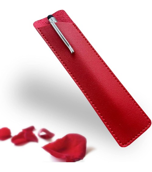 Stylo Personnalisé Rouge Cristaux dans son étui