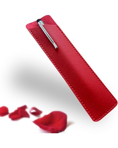Stylo Personnalisé Rouge Cristaux dans son étui