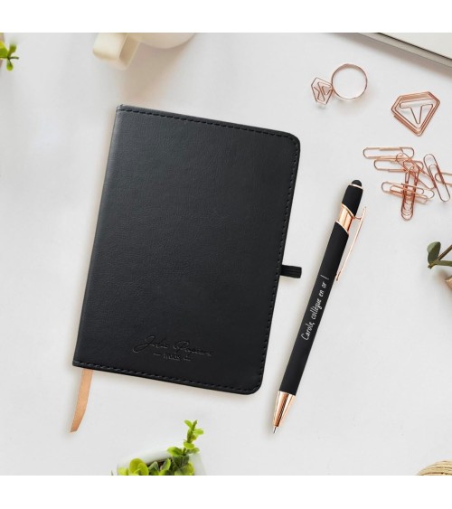 carnet de notes et stylo personnalisé