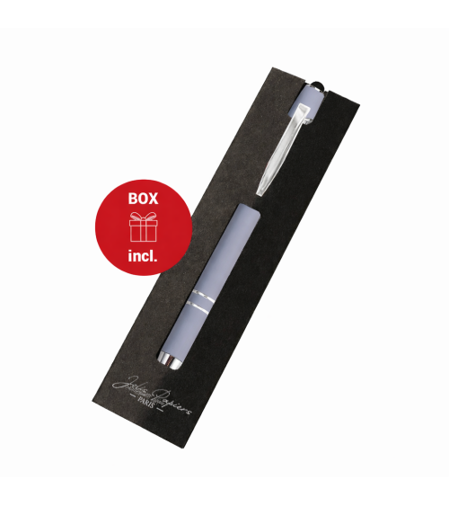 Stylo personnalisé Pastel Soft Touch 2 en 1 avec stylet – Gravure laser