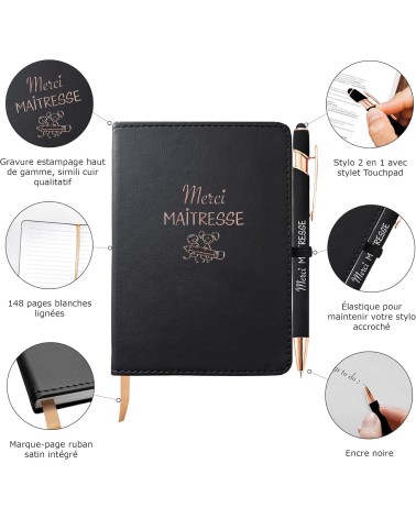 Carnet A6 personnalisé – Message Remerciement