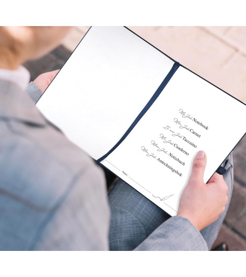 Carnet A5 personnalisé - Message Remerciement