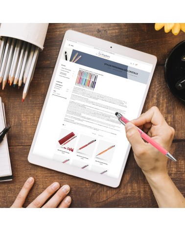 Lot de Stylos personnalisés avec Cristaux – Cadeaux invités - Témoins