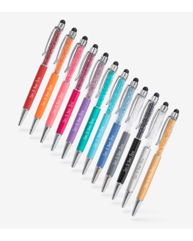 stylos personnalisés arc-en-ciel